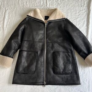 Mango Faux Shearling Jacket
